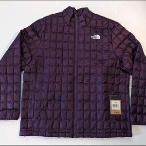 The North Face Men's Purple Quilted Puffer Jacket